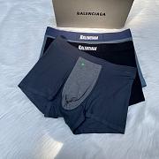 Balenciaga Style Men's Seamless Trunks (Set of 3) - 2