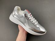 Prada America's Cup metallic leather and bike fabric sneakers - 4