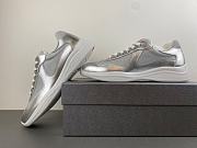 Prada America's Cup metallic leather and bike fabric sneakers - 3