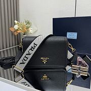 Prada Leather Shoulder Bag Black 23 x 15.5 x 9cm - 1