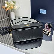 Prada Leather Shoulder Bag Black 23 x 15.5 x 9cm - 6