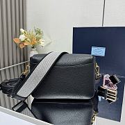 Prada Leather Shoulder Bag Black 23 x 15.5 x 9cm - 4