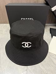 Chanel Cotton Pearl CC Bucket Hat S Black 1807540 - 1