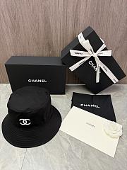 Chanel Cotton Pearl CC Bucket Hat S Black 1807540 - 6