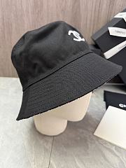 Chanel Cotton Pearl CC Bucket Hat S Black 1807540 - 5