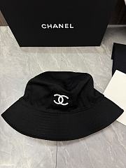 Chanel Cotton Pearl CC Bucket Hat S Black 1807540 - 3