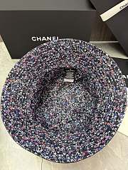 Chanel Cotton Pearl CC Bucket Hat S Black 1807540 - 2