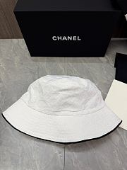 Chanel canvas bucket hat in white - 3