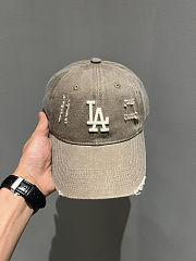 MLB Damage Washing Unstructured Ball Cap LA Dodgers 3ACPVV34N-07BRL Brown - 4