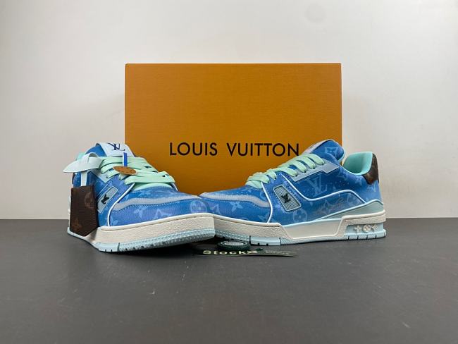 LV Trainer Sneaker Blue 1AJTQS - 1
