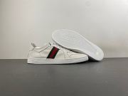Gucci Women's Stretch low-top sneaker in white leather ‎865056 AAGFF 9099 - 6