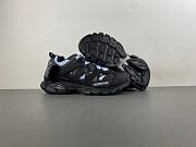 Balenciaga Track Shirt Sneaker in black and blue polyurethane and cotton 542023WTRSH1040 - 6