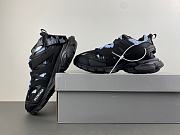 Balenciaga Track Shirt Sneaker in black and blue polyurethane and cotton 542023WTRSH1040 - 3