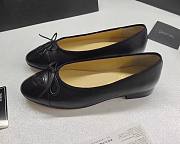 Chanel Ballet flats Lambskin & Patent Calfskin Black  - 6