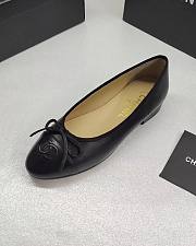 Chanel Ballet flats Lambskin & Patent Calfskin Black  - 5