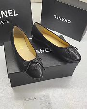 Chanel Ballet flats Lambskin & Patent Calfskin Black  - 3