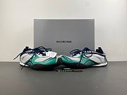 Balenciaga Men's Radar Gradient Lines Sneaker in Light Grey/green/black 865703WSTGL1031 - 1