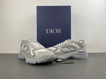 Dior B30 Sneaker Gray and White Semi-Transparent N3O Nylon 3SN342ABF_H898