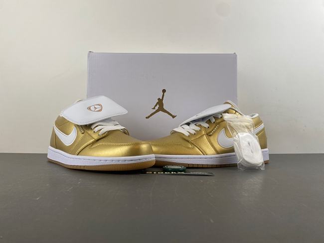 Air Jordan 1 Low Gold Tiempo (Women's)  IR2304-703 - 1
