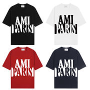 AMI Paris logo-print T-shirt White - 5