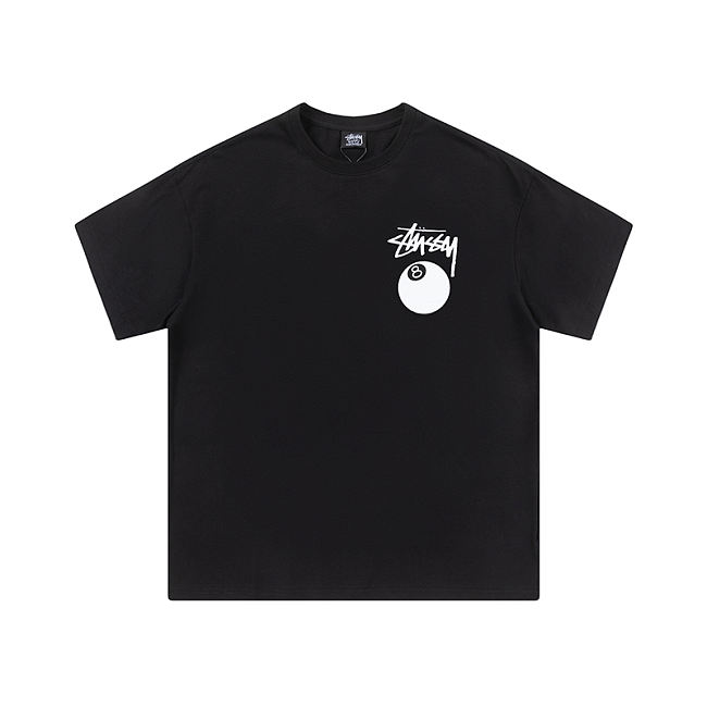 Stussy 8 Ball Pigment Dyed Tee Black  - 1