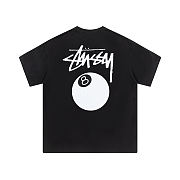 Stussy 8 Ball Pigment Dyed Tee Black  - 5