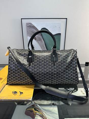 Goyard Boston 50 Duffle Bag Black Color Size 50×23×26 cm