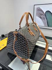 GOYARD Boston 50 Bag Black and Tan Size 50×23×26 cm - 6