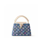 LV Capucines Mini Denim Blue/Cream M12947 Size 21 x 13.6 x 8 cm - 1