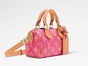 LV Nano Speedy Rose Ruban M28322 Size 16 x 10 x 7.5 cm - 4