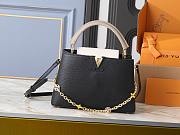 LV Capucines MM Galet Black/Cream/Gray M25386 Size 31 x 20 x 11 cm - 1