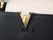 LV Capucines MM Galet Black/Cream/Gray M25386 Size 31 x 20 x 11 cm - 2