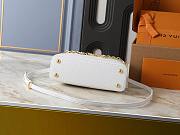 LV Capucines BB Bag M11343 Snow White/Quartz White/Jasmine Pink Size 27 x 17.3 x 9 cm - 5