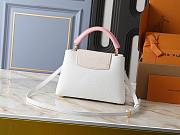 LV Capucines BB Bag M11343 Snow White/Quartz White/Jasmine Pink Size 27 x 17.3 x 9 cm - 4