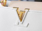LV Capucines BB Bag M11343 Snow White/Quartz White/Jasmine Pink Size 27 x 17.3 x 9 cm - 2