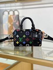 LV x TM Nano Speedy Multicolore Noir M13406 Size 16x10x7.5 cm - 1