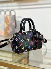 LV x TM Nano Speedy Multicolore Noir M13406 Size 16x10x7.5 cm - 3
