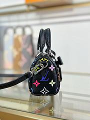 LV x TM Nano Speedy Multicolore Noir M13406 Size 16x10x7.5 cm - 5