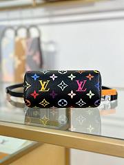 LV x TM Nano Speedy Multicolore Noir M13406 Size 16x10x7.5 cm - 2