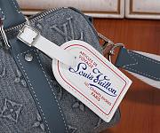 LV Monogram Washed Denim Keepall Bandouliere 25 Size 25x15x11CM - 3