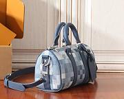 LV Keepall Bandoulière 25 Indigo M28600 Size 25 x 15 x 11 cm - 6