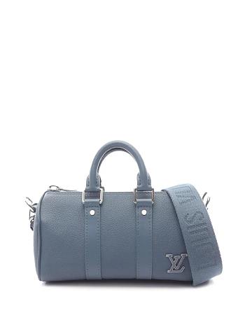 Louis Vuitton Aerogram Keepall XS boston bag Blue Size 21.5 cm