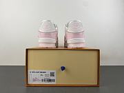 Louis Vuitton LV Trainer White Light Pink Embossed 1ABOEK - 3