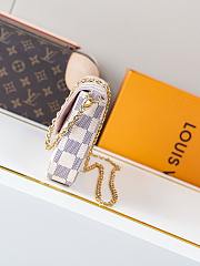 LV Pochette Félicie Damier Azur N40491 Size 21 x 12 x 3 cm - 5