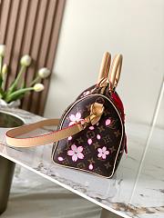 LV x Takashi Murakami Speedy Bandoulière 25 Bag In Cherry Blossom Monogram Canvas Size 19 x 15 x 25cm - 6