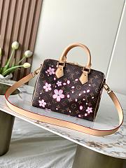 LV x Takashi Murakami Speedy Bandoulière 25 Bag In Cherry Blossom Monogram Canvas Size 19 x 15 x 25cm - 4