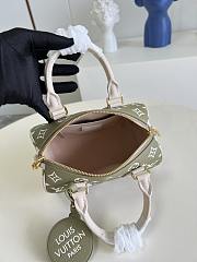 Louis Vuitton Speedy Bandouliere 20 Khaki Green/Beige/Cream Size 20.5x13.5x12cm - 3