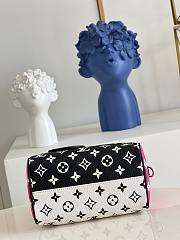 Louis Vuitton Speedy Bandouliere 20 Black/White Size 20.5x13.5x12cm - 3