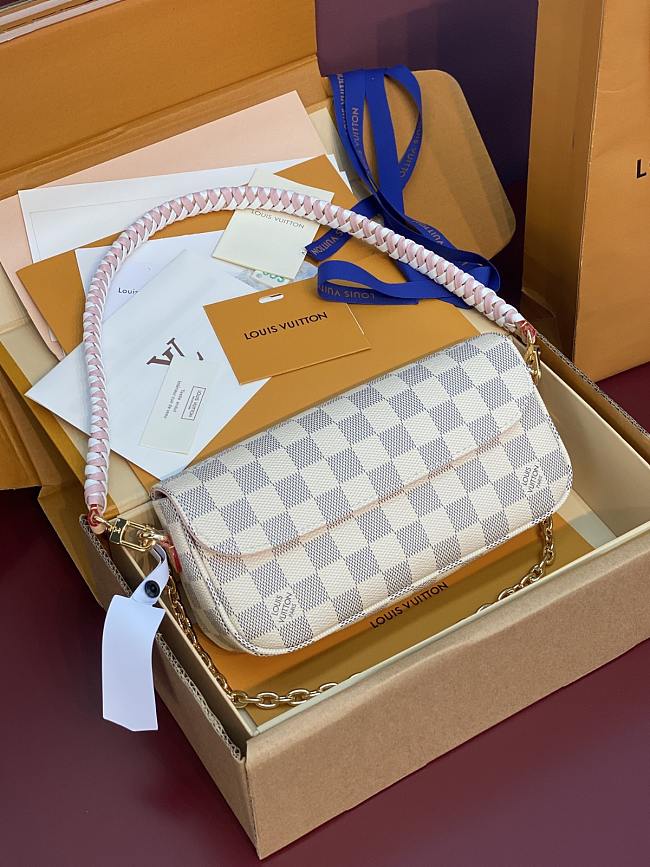 LV Ivy Damier Azur Canvas N40916 Size 23.5 x 12 x 4.3cm - 1