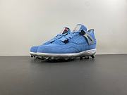 Custom Air Jordan 4 University Blue Football Cleats - 6